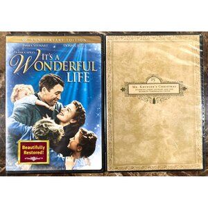It's A Wonderful Life & Mr Krueger's Christmas DVD Lot NEW SEALED James Stewart